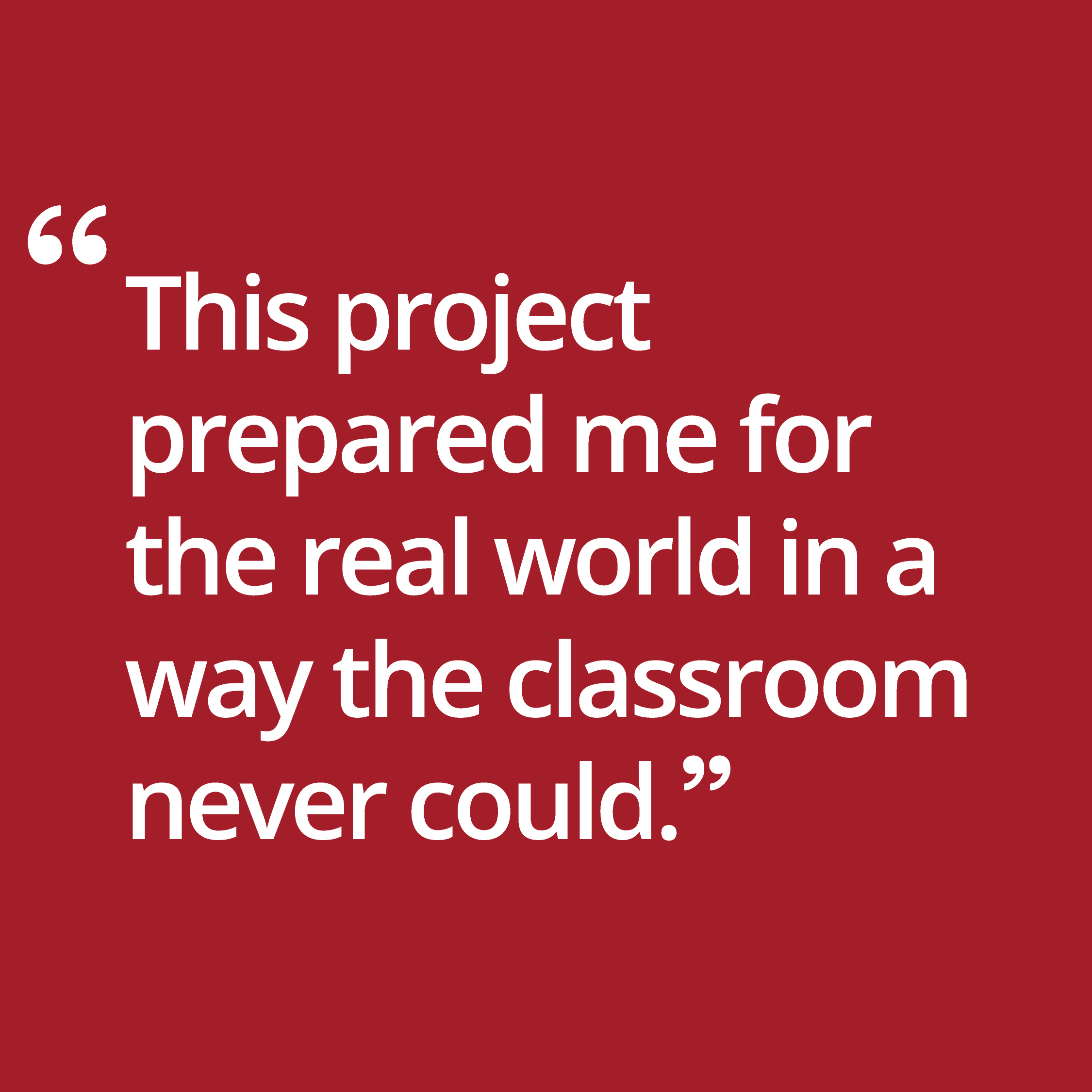 Another quote, CS intern