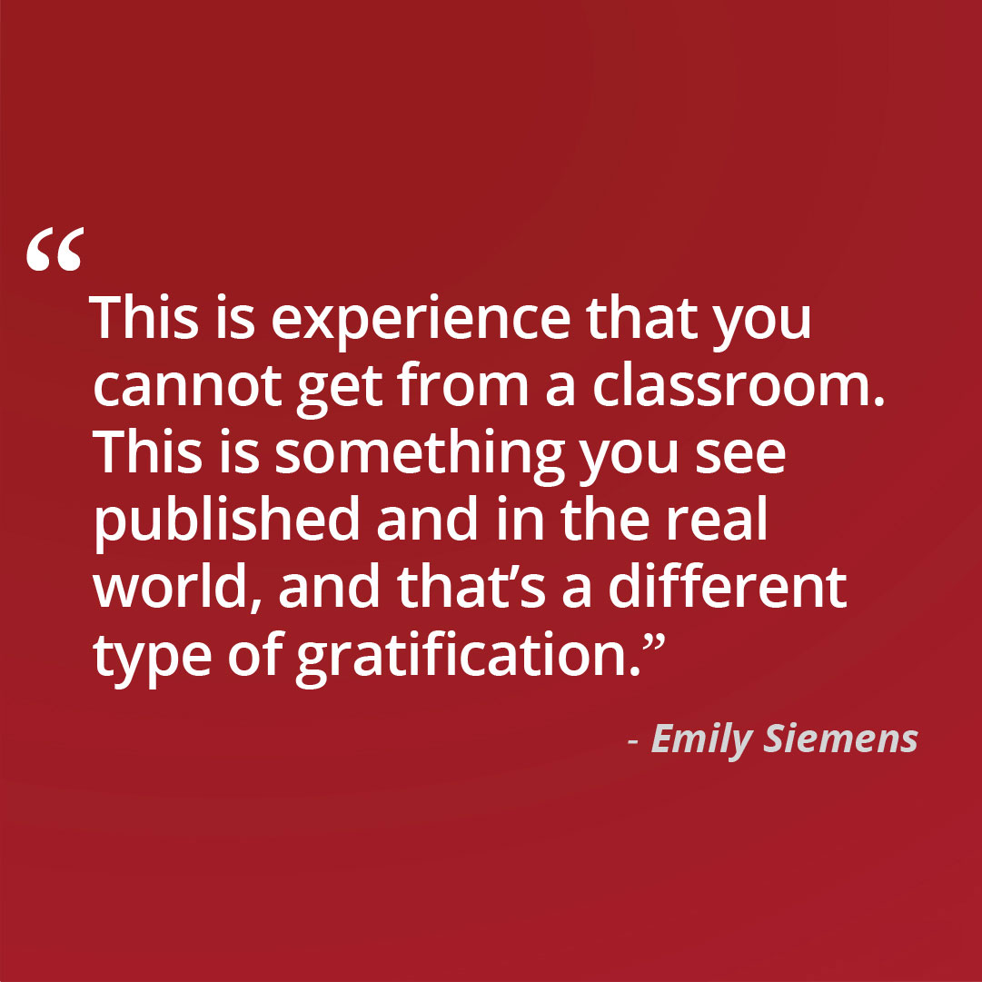 quote from Emily Siemens
