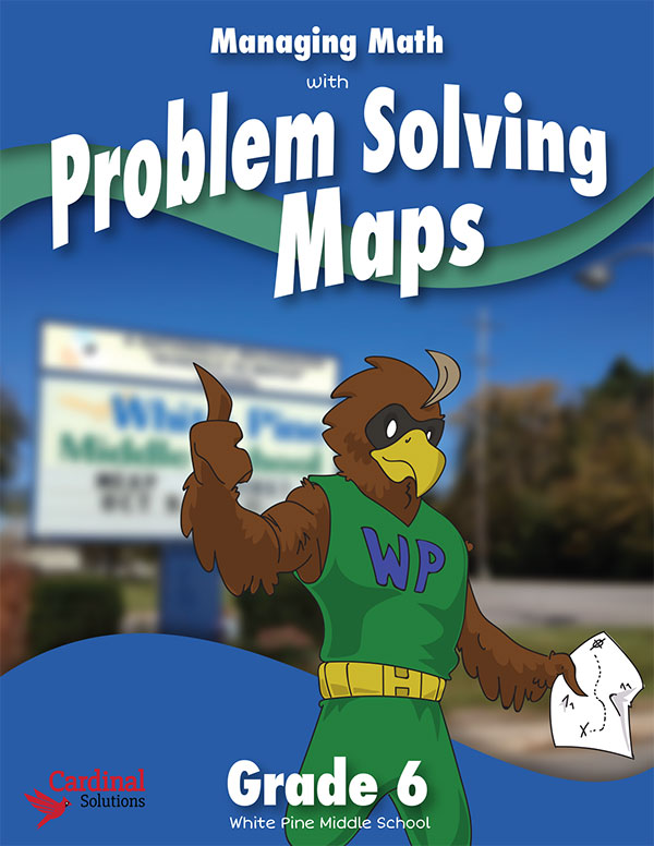 Cover of Problem Solving Maps Math Workbook for White Pine Middle School