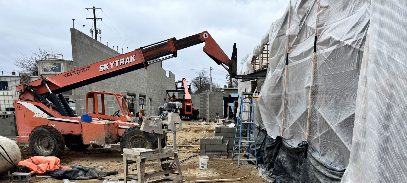 Photo: new building being constructed